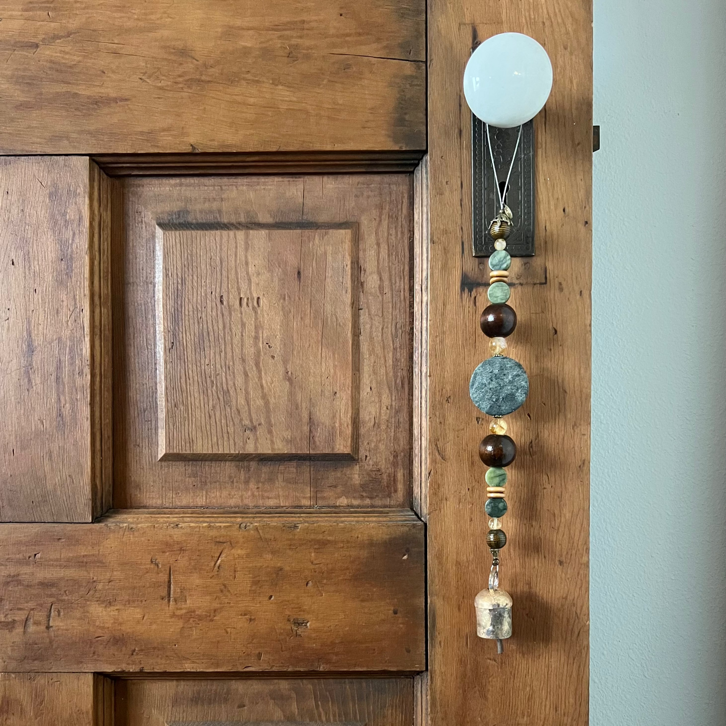 Citrine + Jade + Serpentine Single Bell