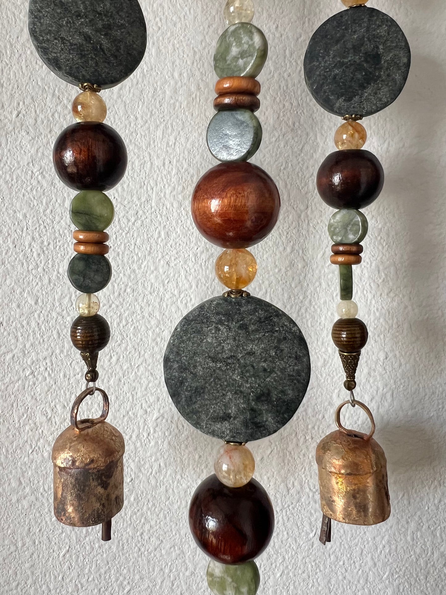 Citrine + Jade + Serpentine Single Bell