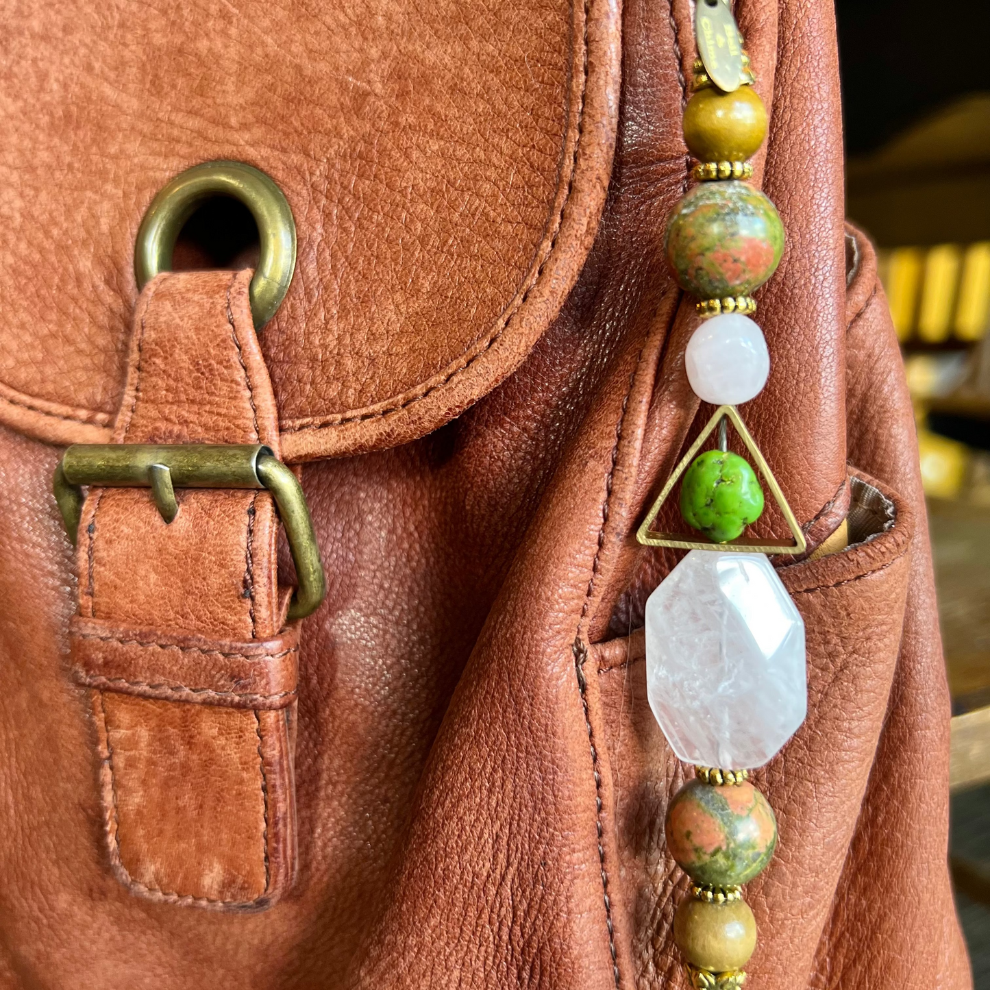 Rose Quartz + Turquoise + Unakite Personal Intention Clasp