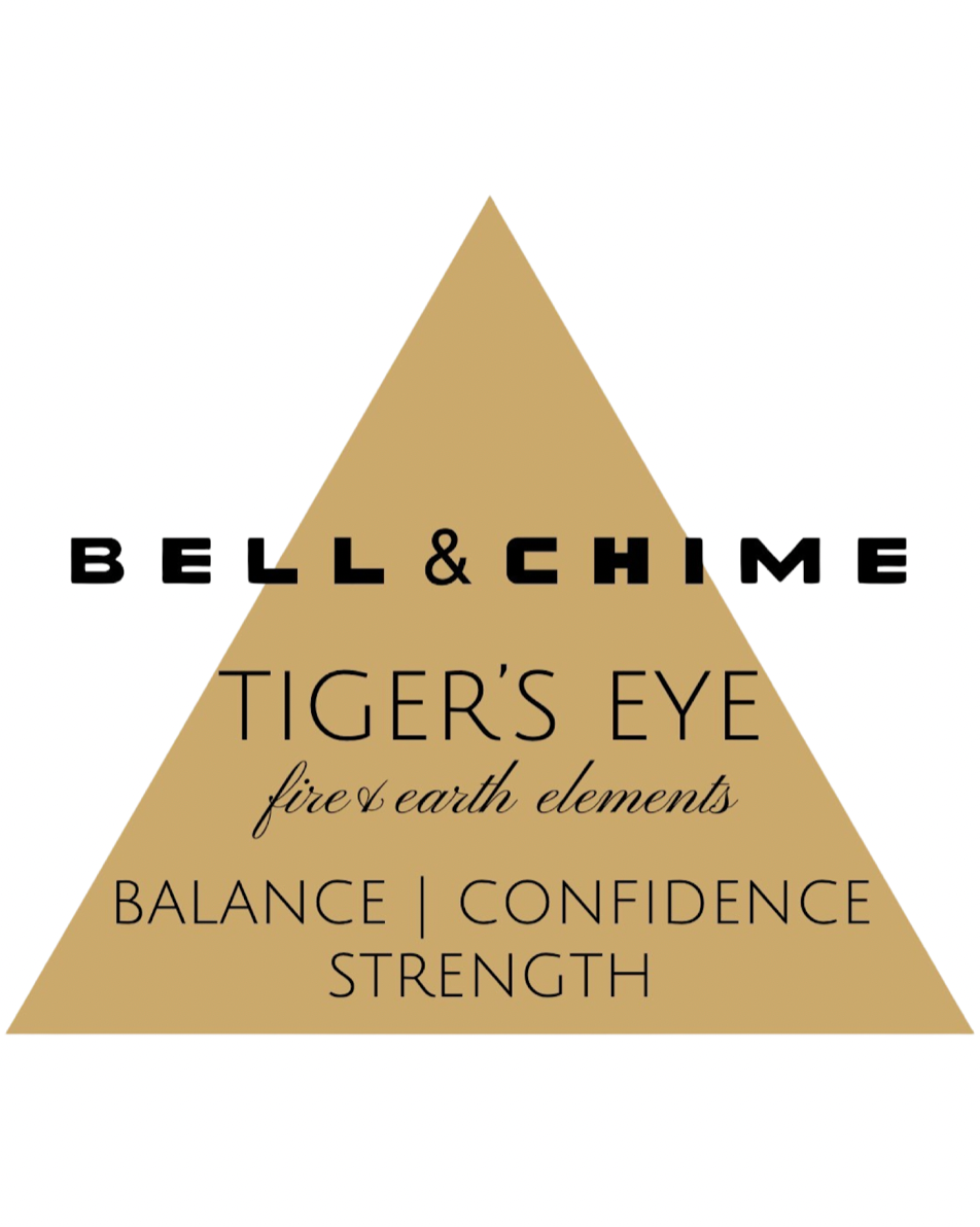 Bell & Chime: Tiger's Eye Fire & Earth Elements "Balance, Confidence, Strength"