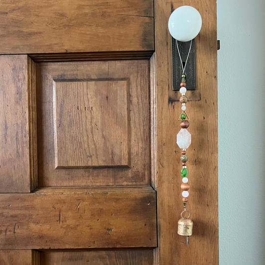 Rose Quartz + Turquoise + Unakite Single Bell